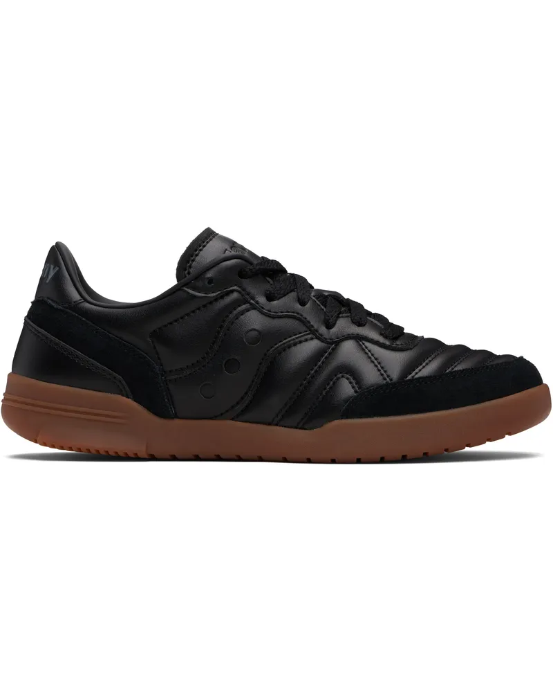 Saucony Black 586i Leather Sneakers Black