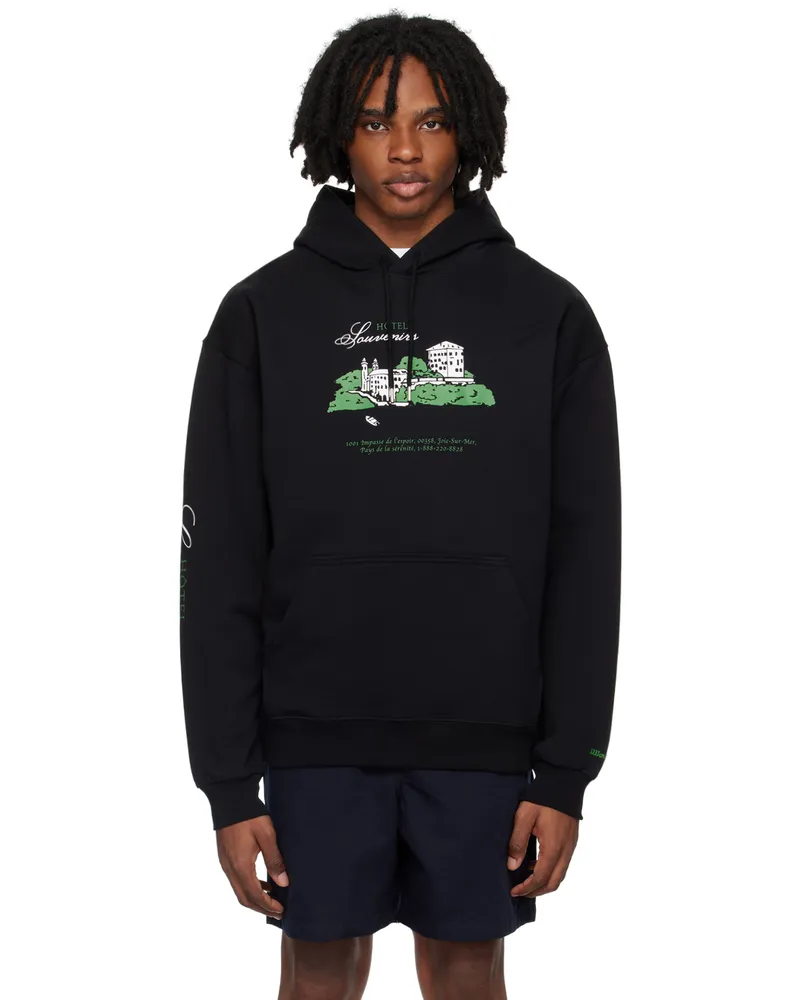 A.P.C. Black JJJJound Edition 'Hôtel Souvenirs' Hoodie Lzz