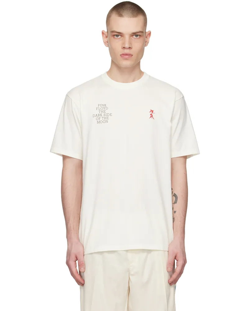Undercover Off-White Embroidered T-Shirt Ivory