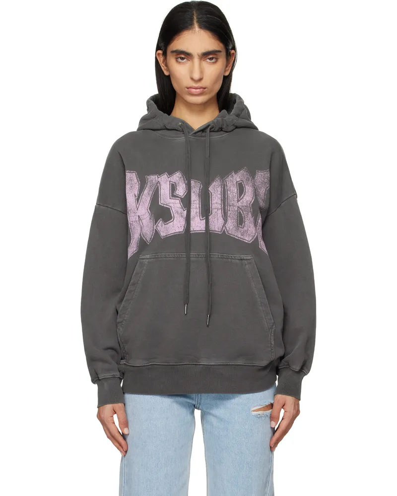 ksubi Gray World Tour Oh G Hoodie Charcoal