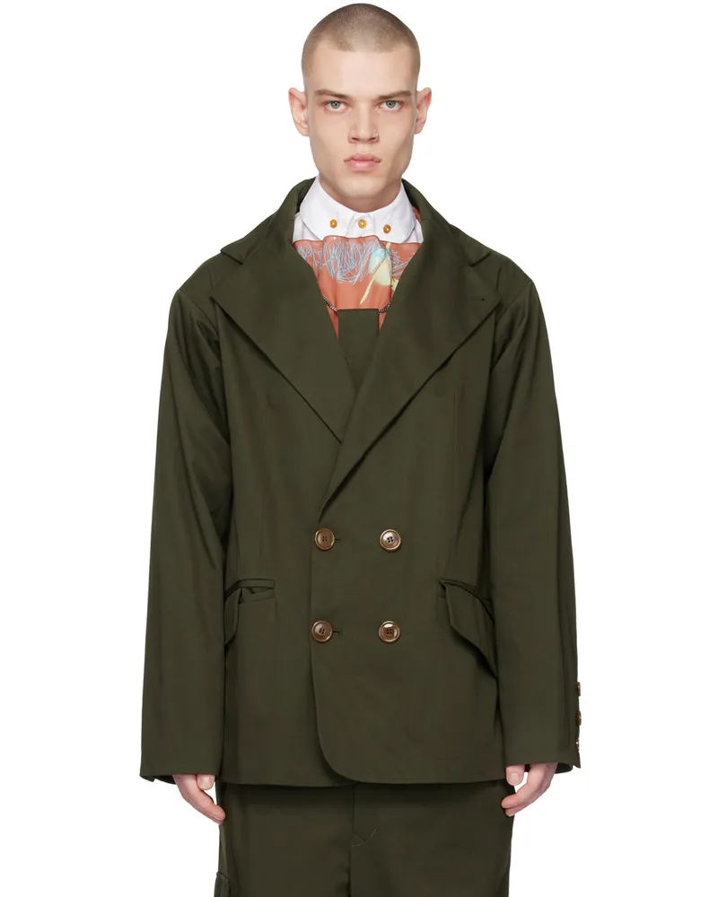 Vivienne Westwood Khaki Wittgenstein Blazer M402
