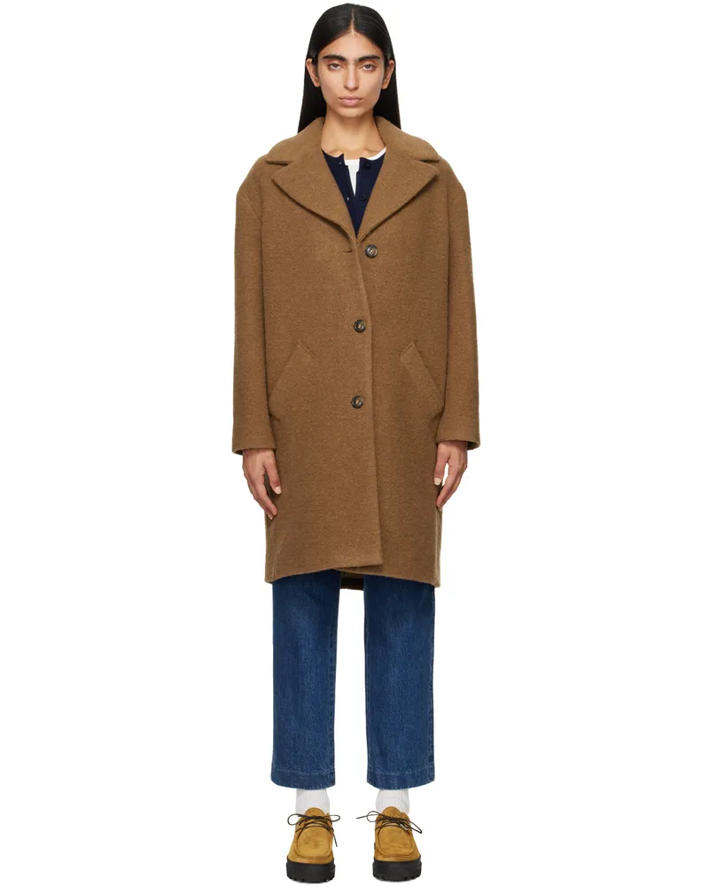A.P.C. Brown Ninon Coat Cac