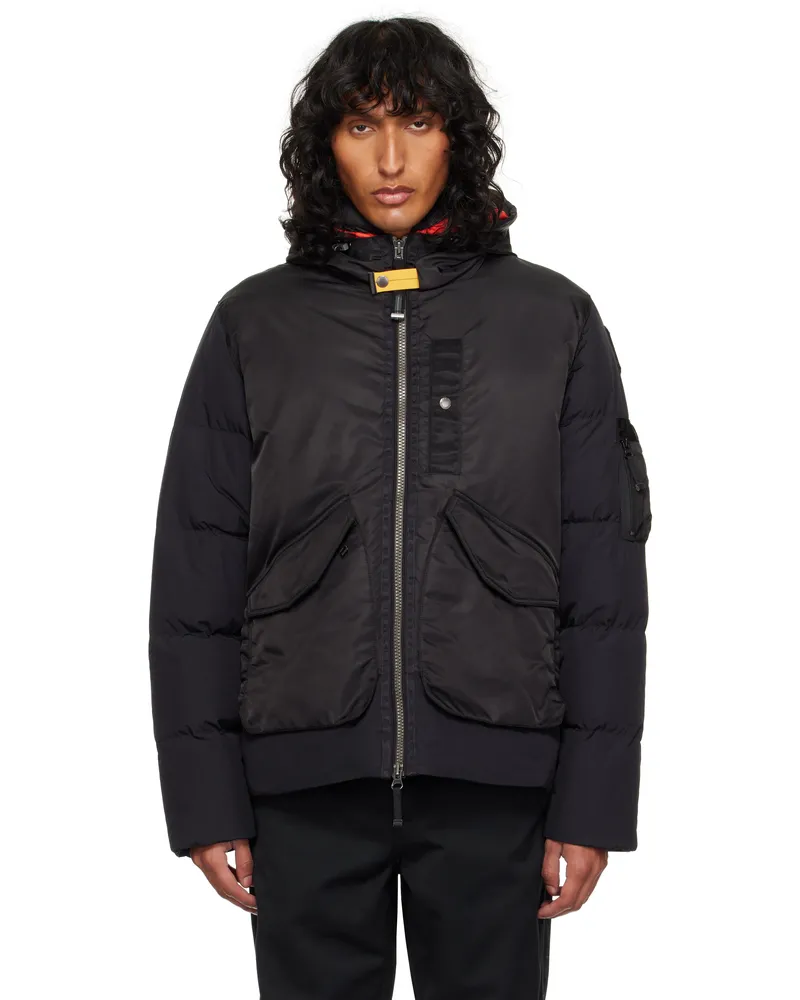 Parajumpers Black Vantage Down Jacket 0541