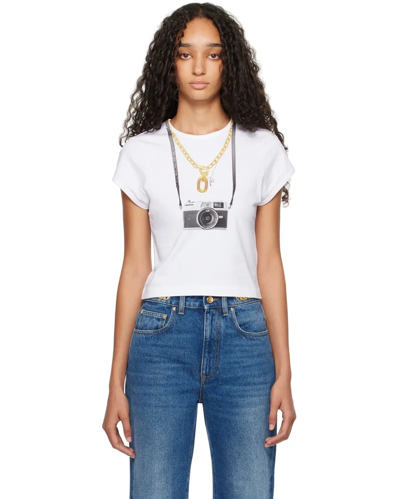 Paco Rabanne White Printed T-shirt P100