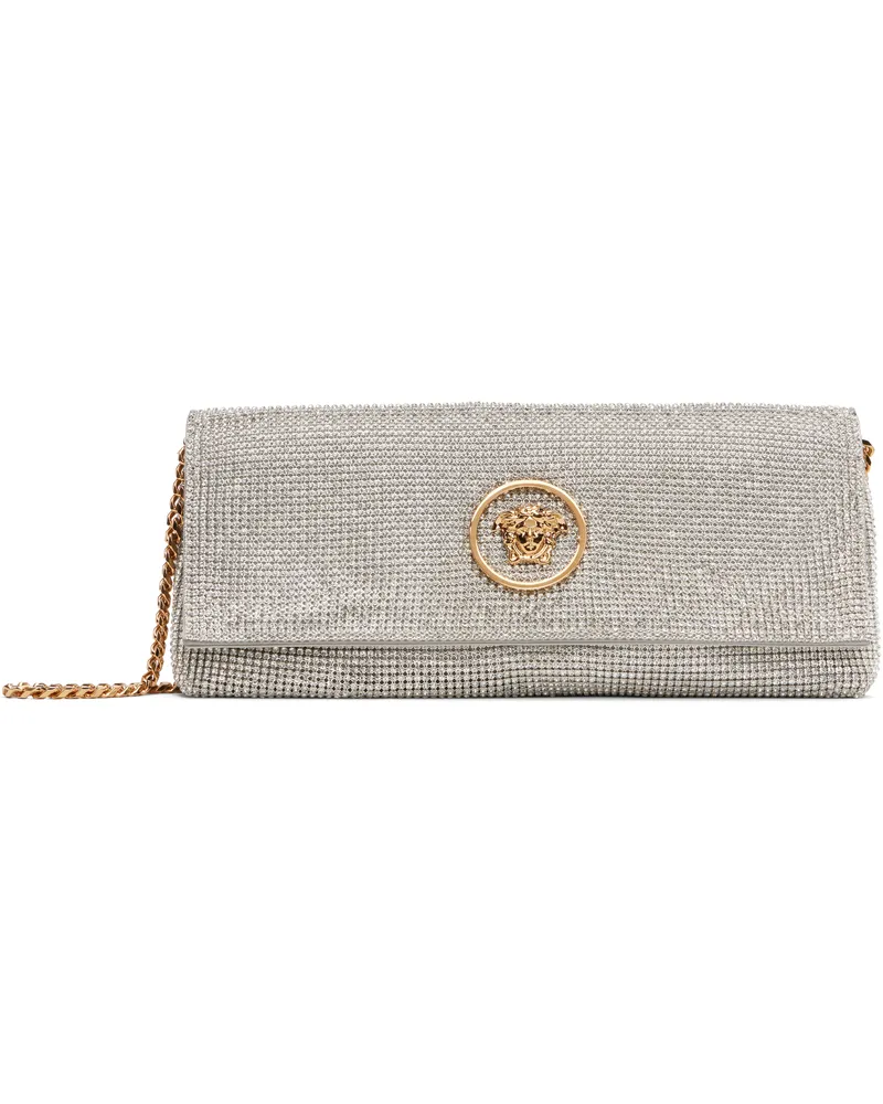 Versace Silver Crystal 'La Medusa' Clutch 1t04v-crystal-versac