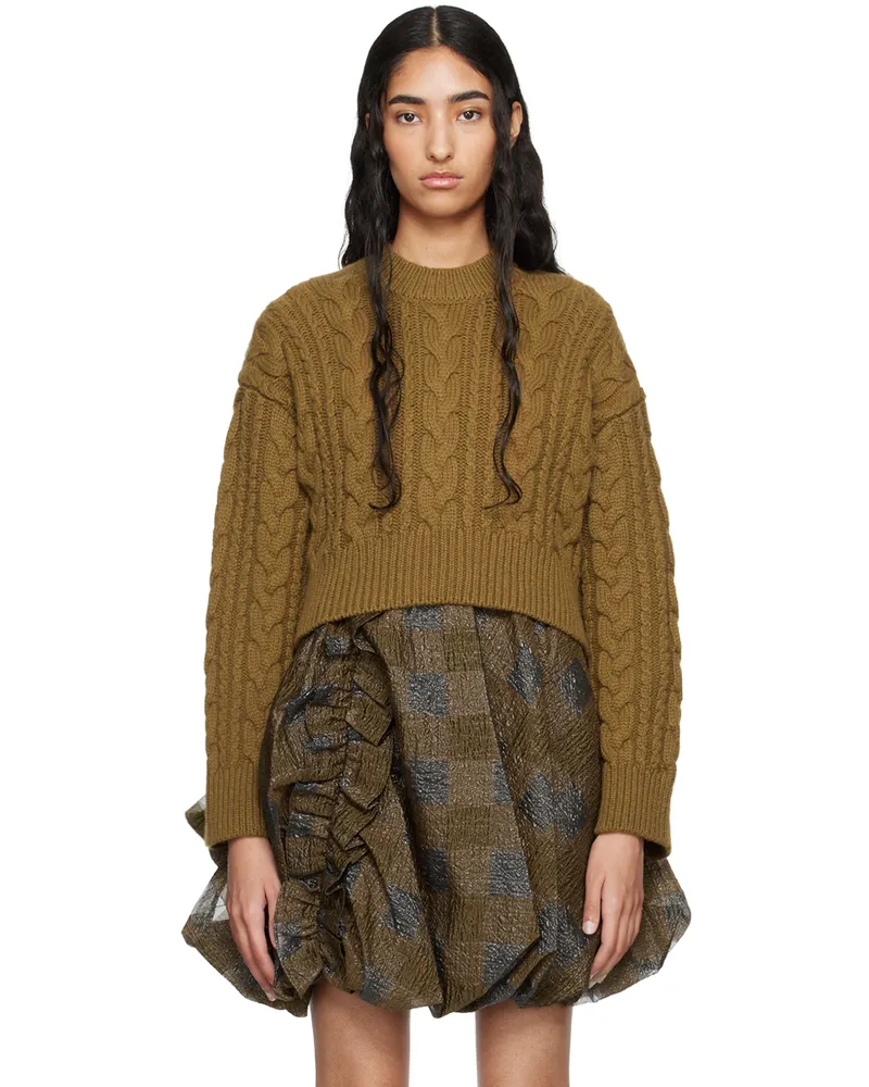 Cecilie Bahnsen Brown Vibeke Sweater Light