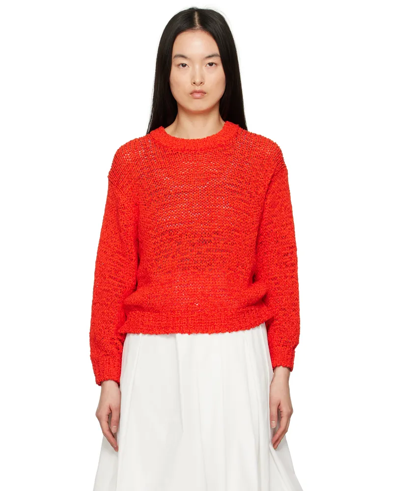 STAUD Orange Cala Sweater Cay