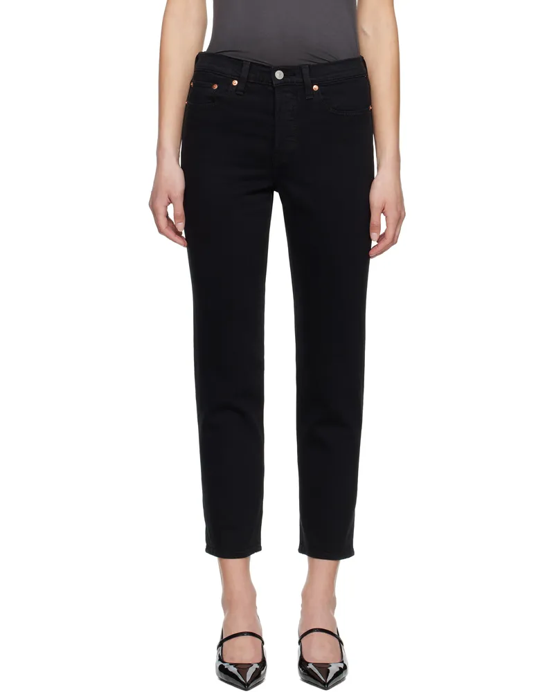 Levi's Black Wedgie Straight Fit Jeans Black