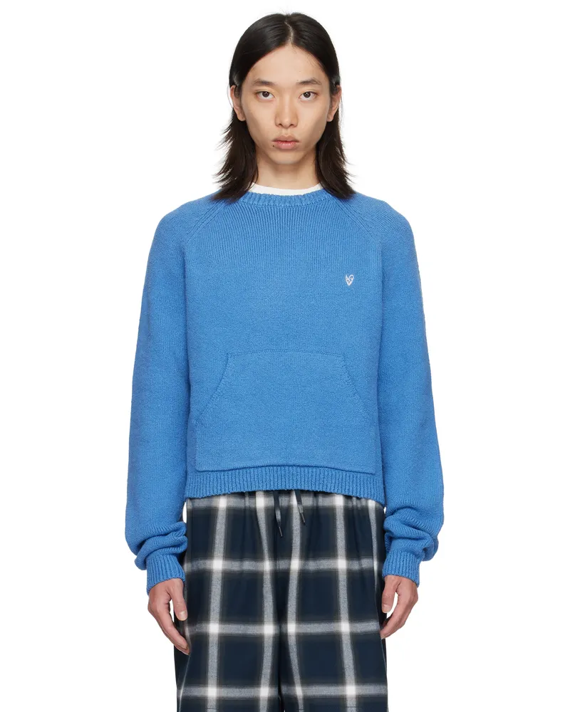 Acne Studios Blue Crewneck Sweater Aan