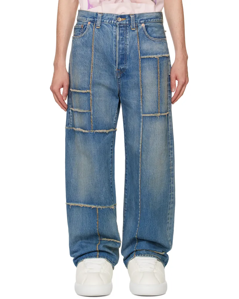 Doublet Blue Frankenstein Cutting Jeans Indigo