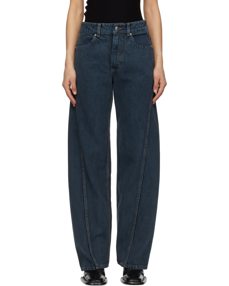 Eckhaus Latta Blue Bend Jeans Pewter