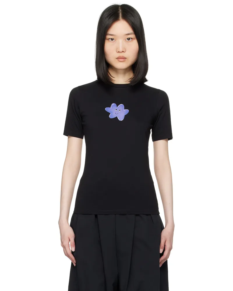 Maison Margiela Black Graphic T-Shirt 900