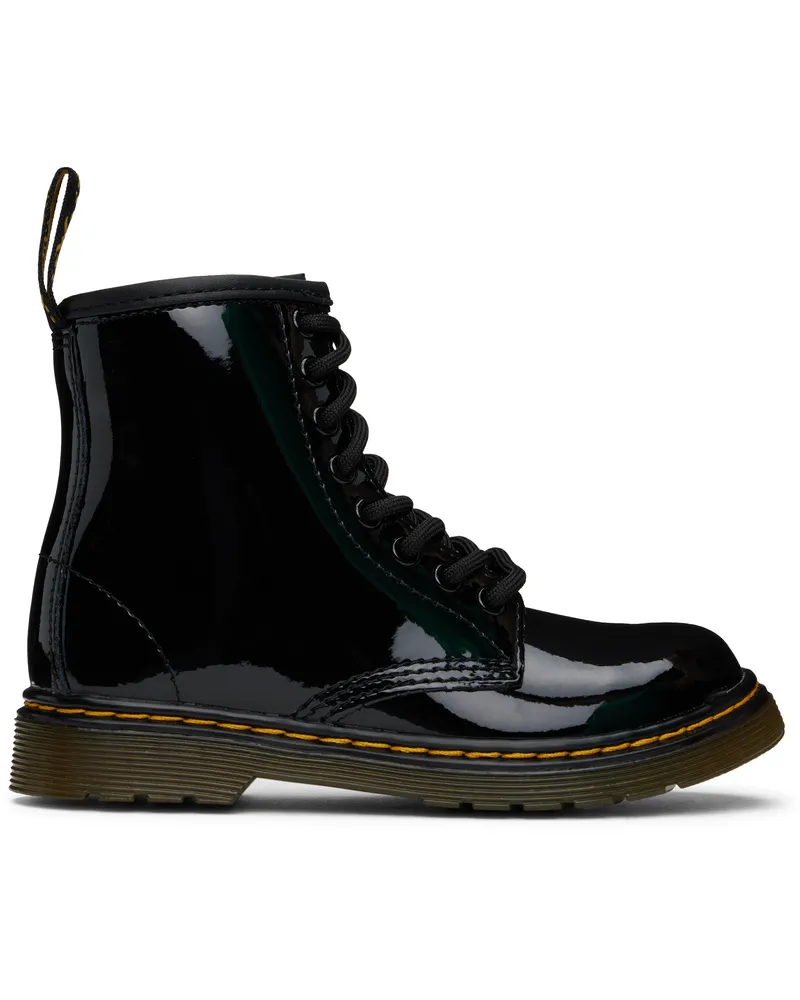 Dr.Martens Big Kids Black 1460 Patent Leather Lace Up Boots Black