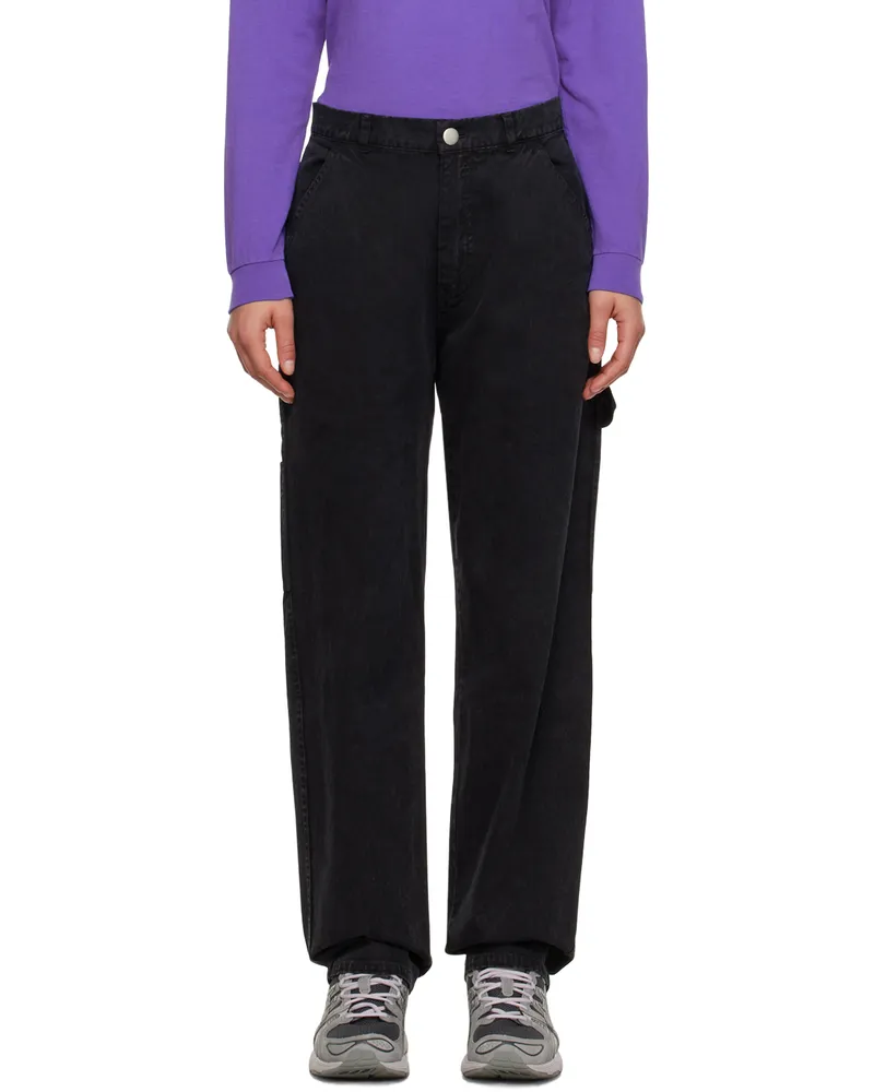 AWAKE NY Black Washed Trousers Black