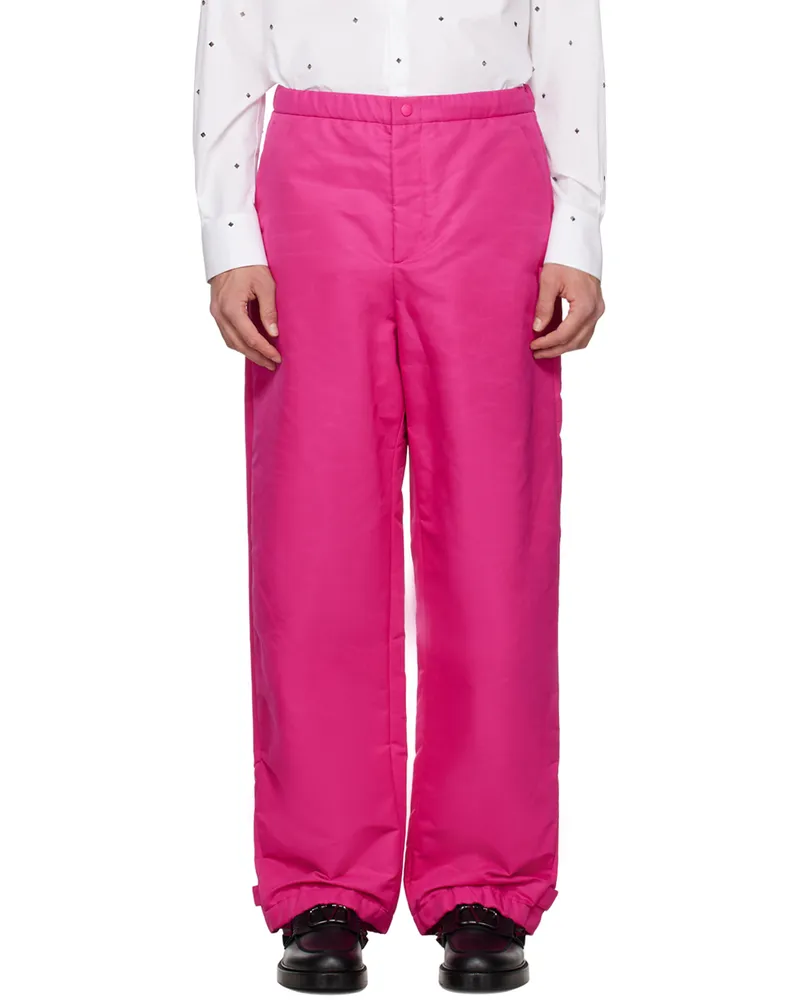 Valentino Garavani Pink Roman Stud Lounge Pants Uwt