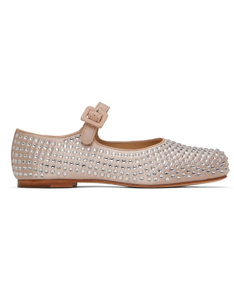 Sandy Liang Pink Mary Jane Pointe Ballerina Flats Ballet