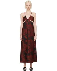 BITE Studios Red & Black Aquilone Midi Dress Red