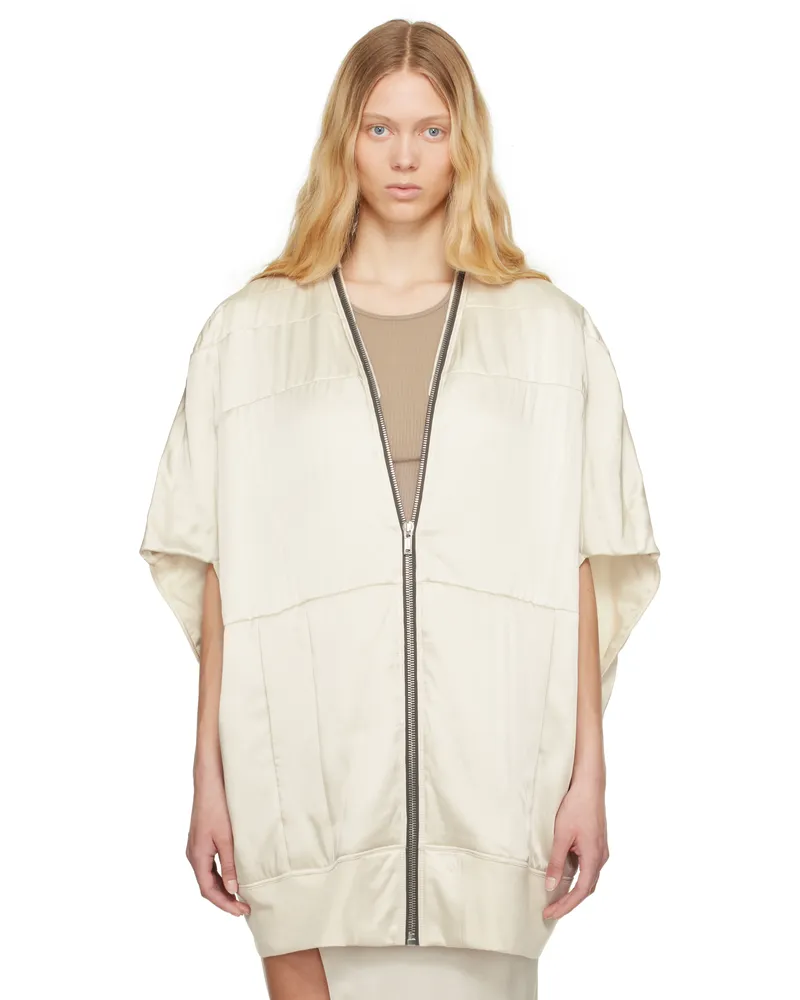 Rick Owens Off-White Hollywood Girdered Bubble Bomber Jacket 41
