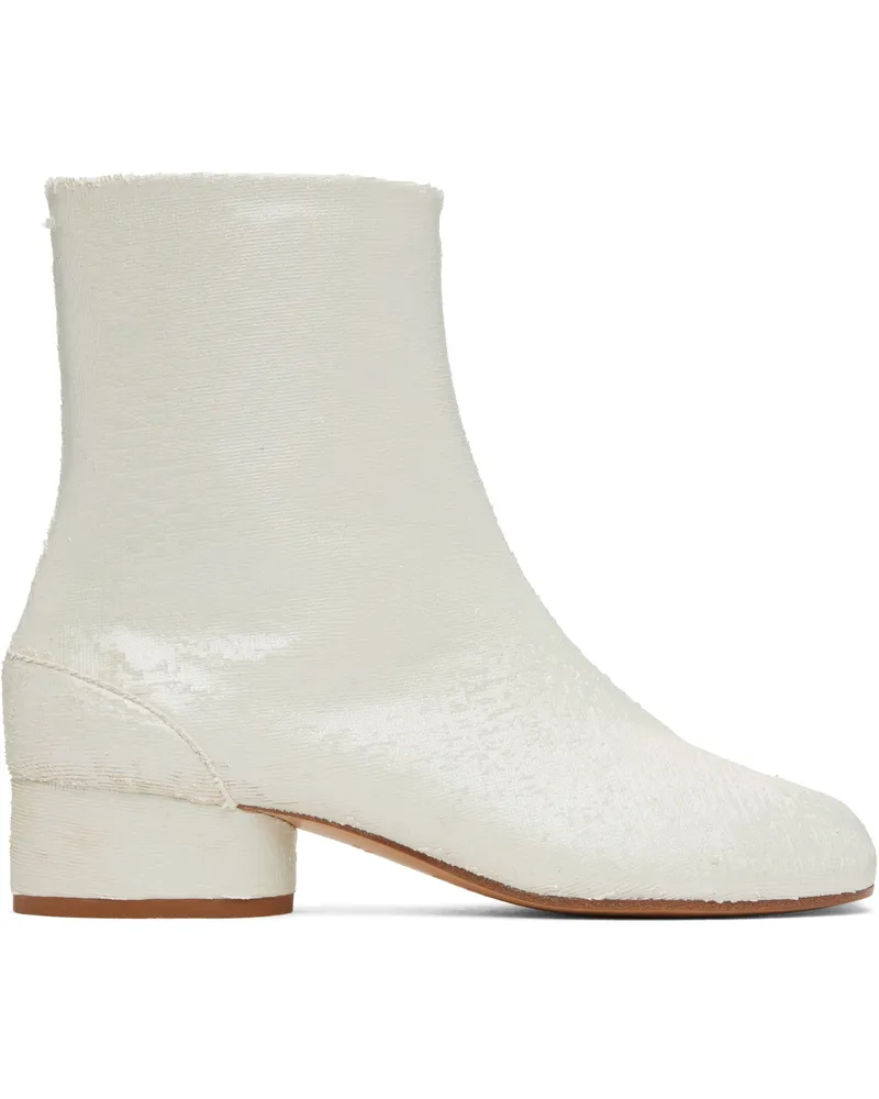Maison Margiela White Tabi Ankle Boots Ha740