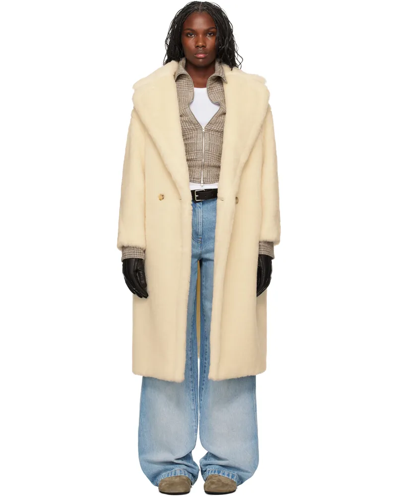 Max Mara White Tedgirl Coat 001