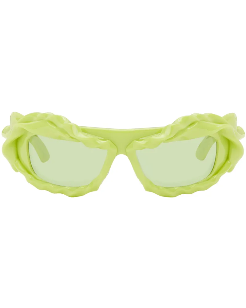 OTTOLINGER Green Twisted Sunglasses Acid