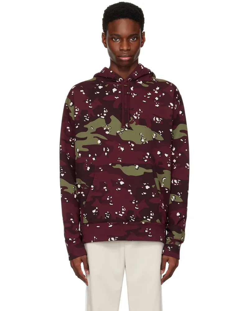 Kitsuné Burgundy Camo Fox Hoodie O596