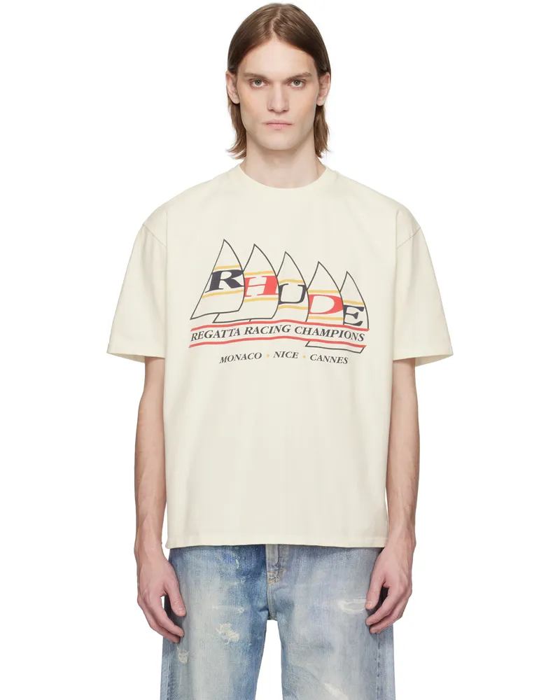 RHUDE Off-White 'Rhude' Regatta Champions T-shirt Vtg