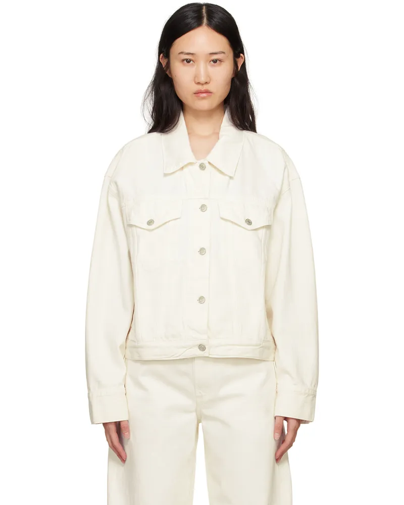 AGOLDE Off-White Martika Denim Jacket Fortune