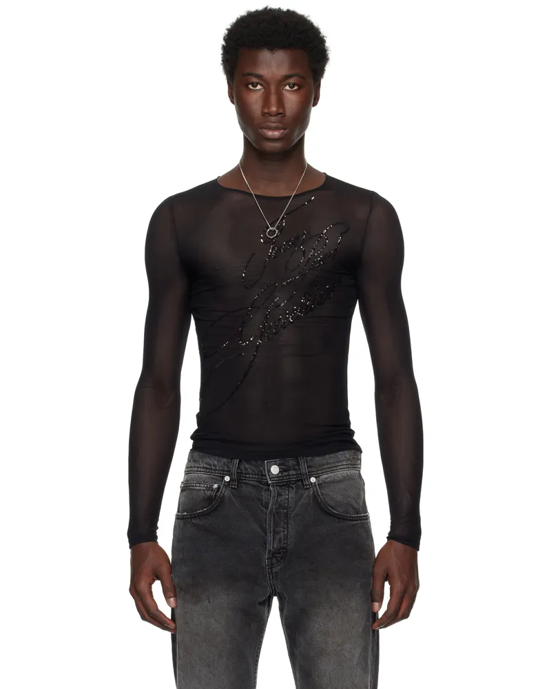 Jean Paul Gaultier Black 'The Sequin' Top 00-black