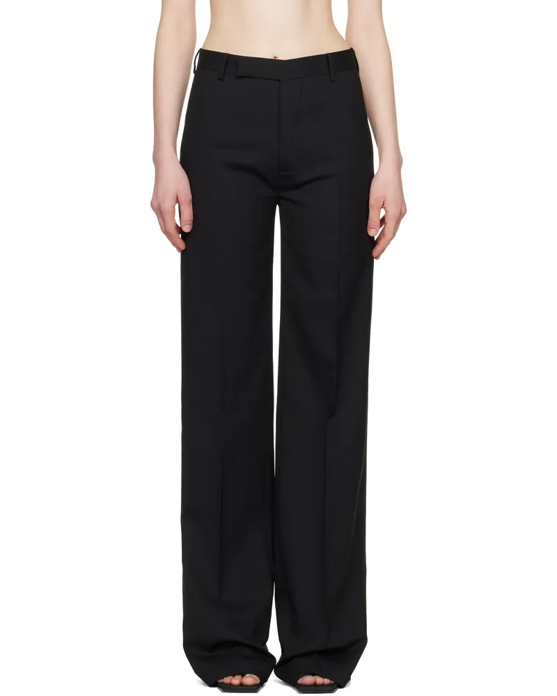 Rick Owens Black Hollywood Dietrich Trousers 09