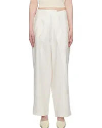 CORDERA White Tapered Trousers White