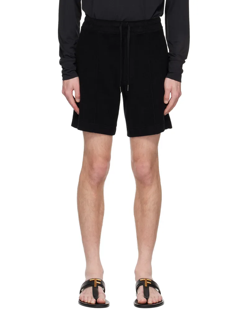 Tom Ford Black Towelling Shorts Lb999