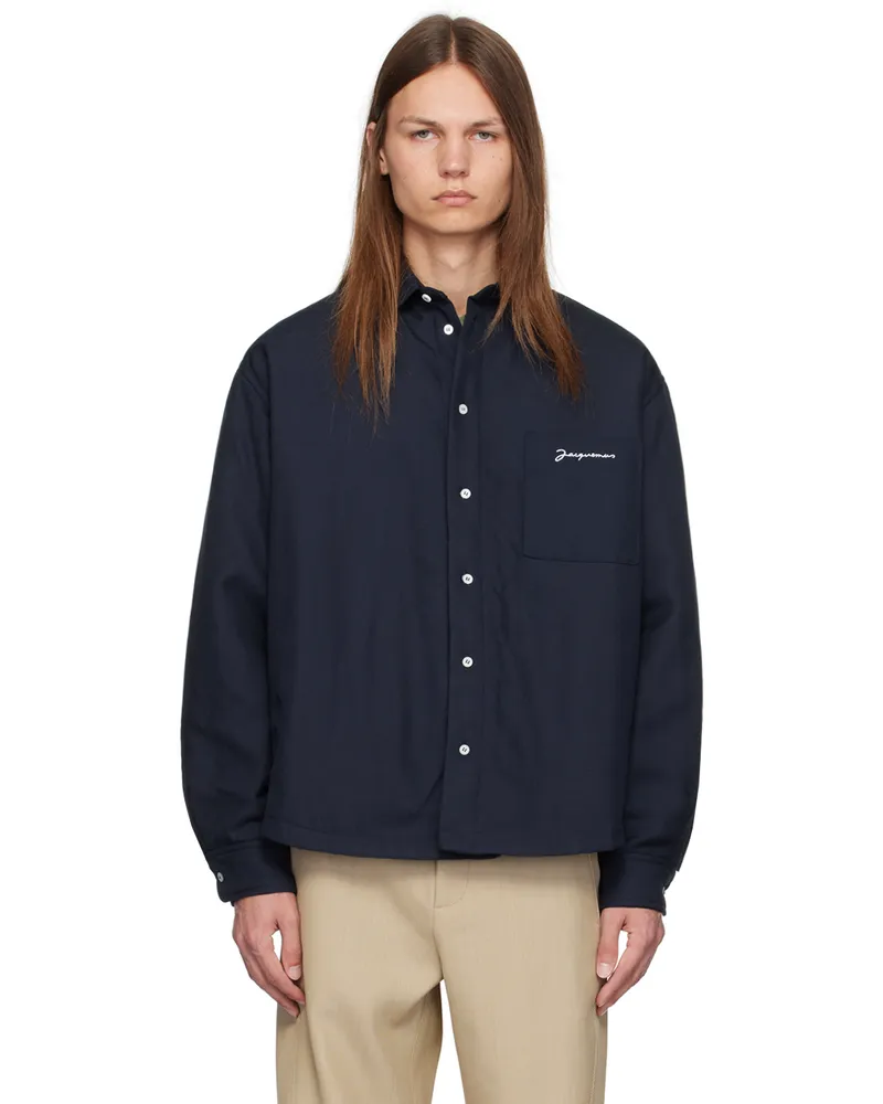 Jacquemus Navy La Casa 'La chemise Boulanger' Jacket 390