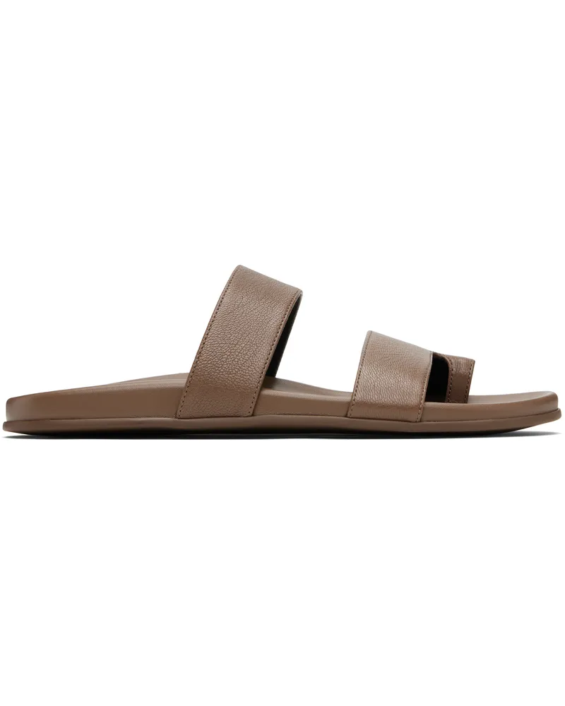 The Row Brown Hugh Sandals Ltbr