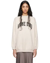 Anine Bing Off-White Tyler Sweatshirt Ivory