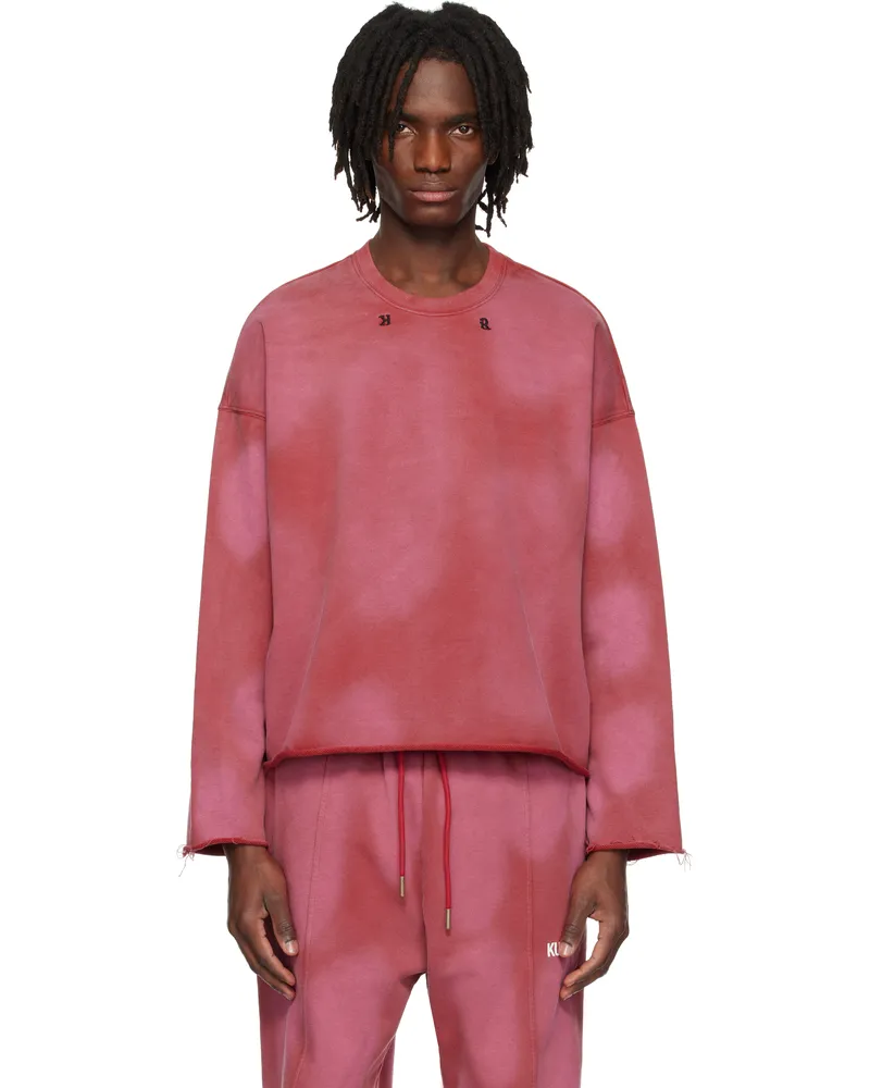 KUSIKOHC Red Faded Sweatshirt Red