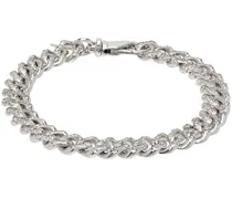 Silver Crystal Small Chain Bracelet