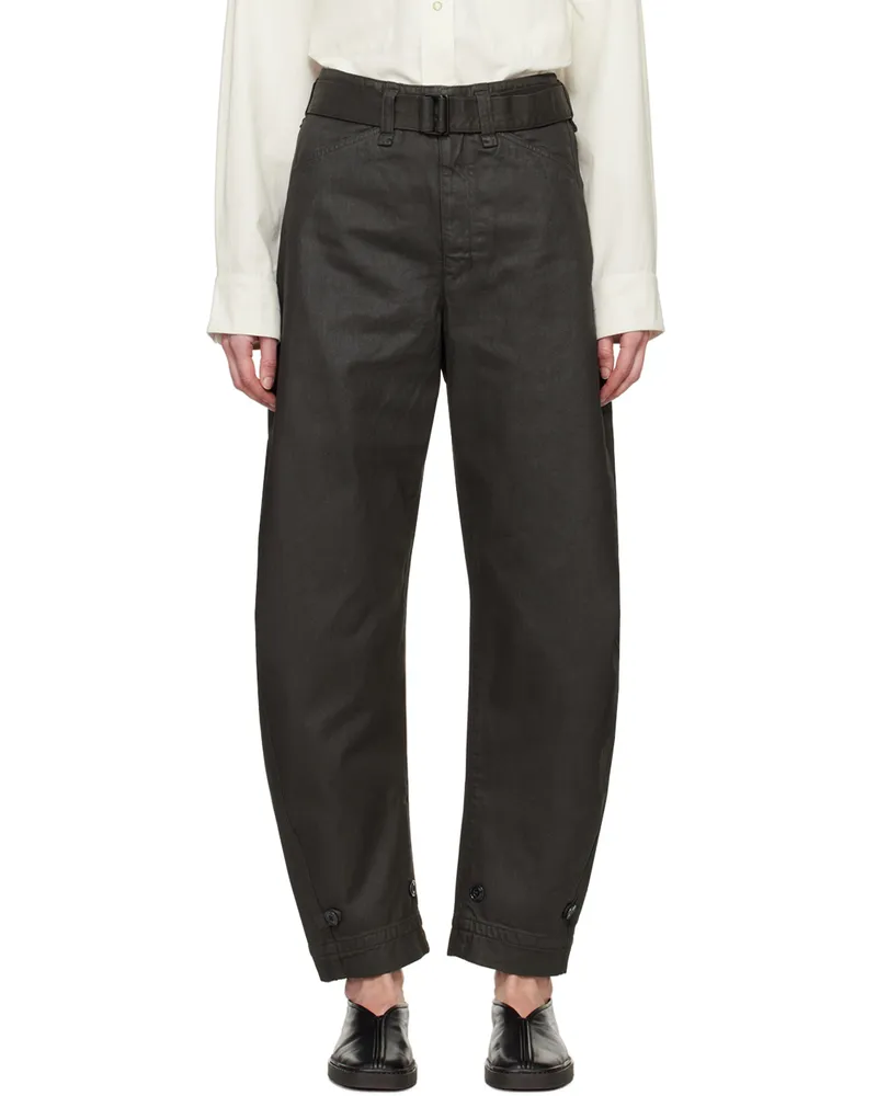 Christophe Lemaire Khaki Belted Jeans Br441
