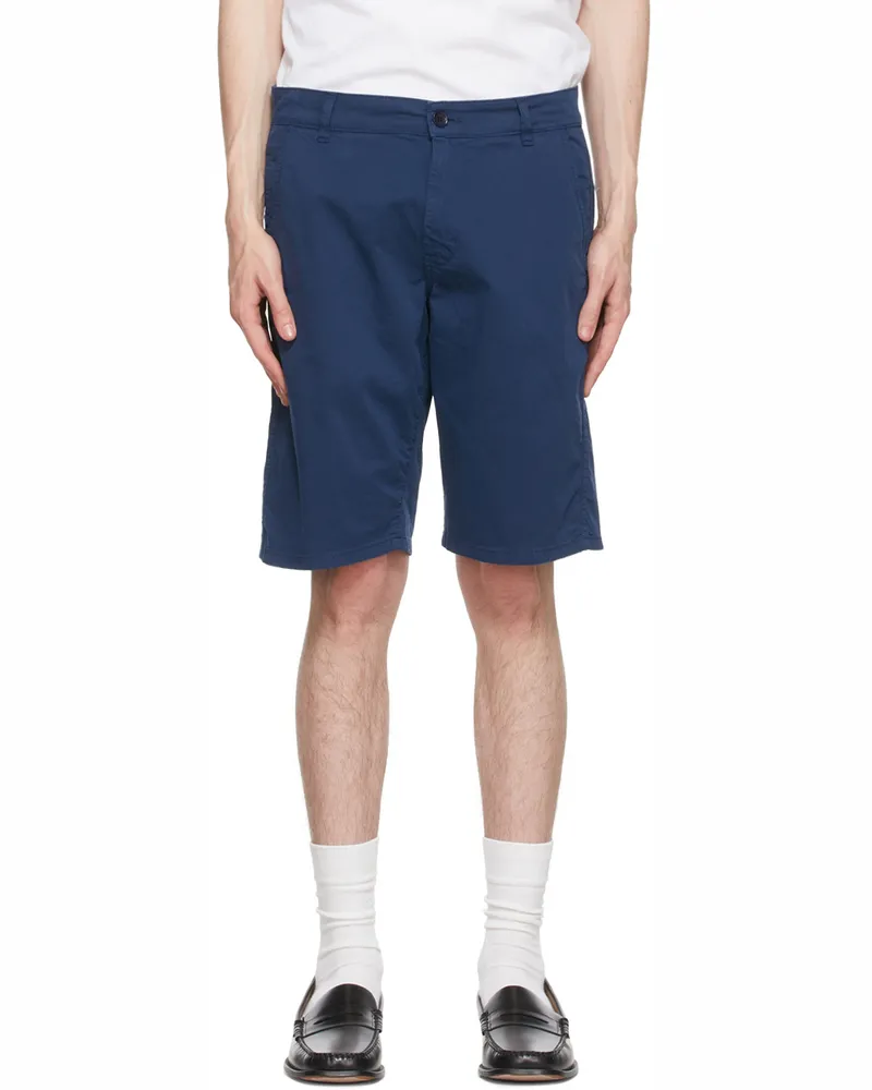 ASPESI Blue Cotton Shorts 85032