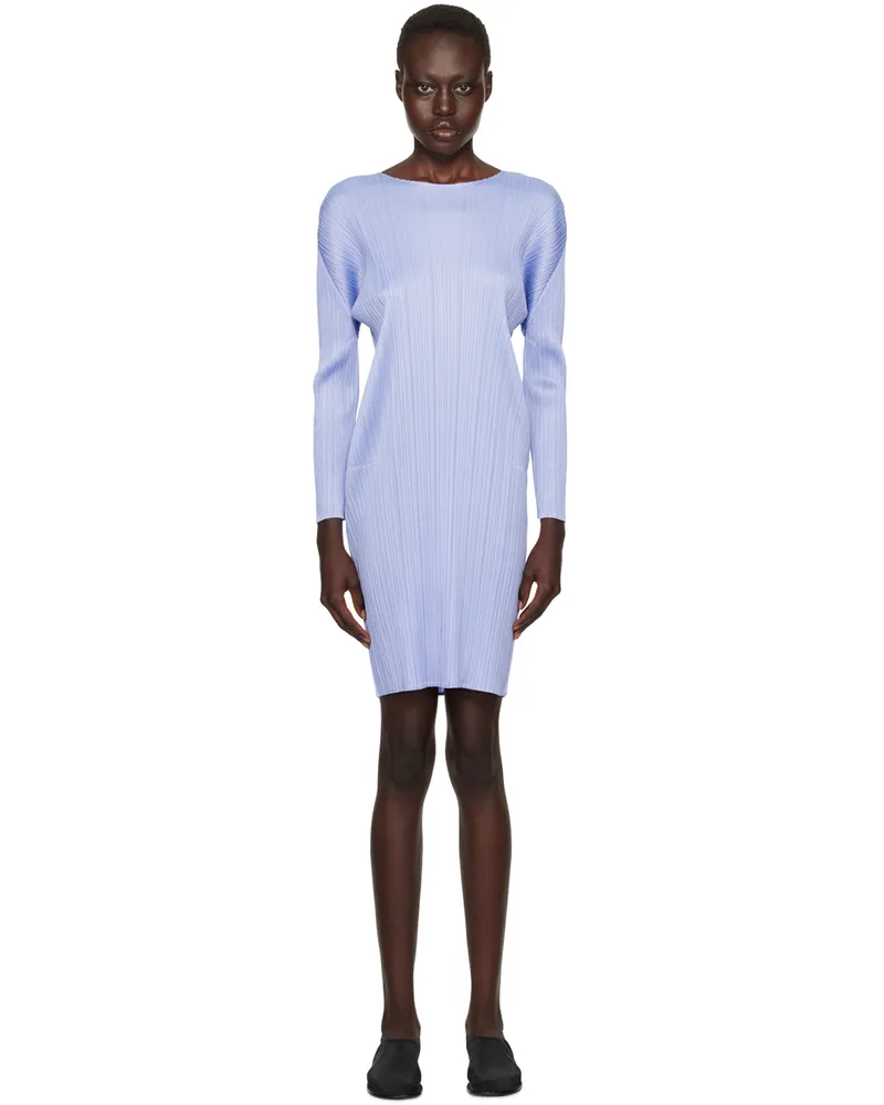 Issey Miyake Blue Monthly Colors August Minidress 70