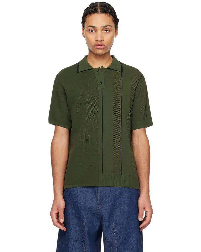 Jacquemus Green Les Sculptures 'Le polo Juego' Polo Dark