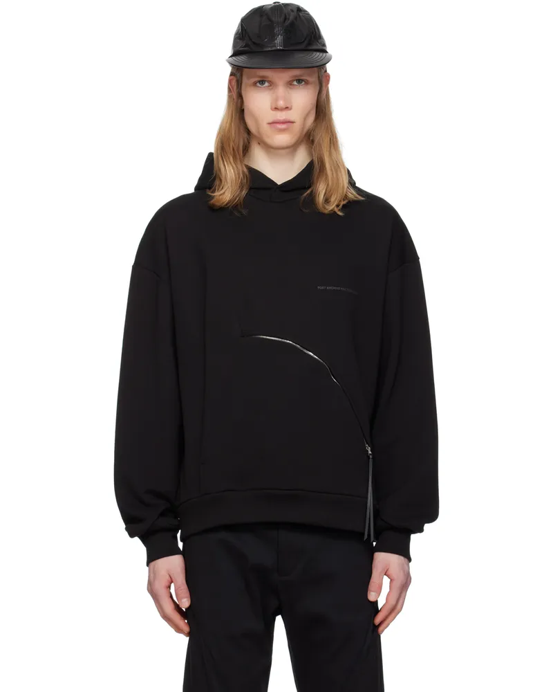 Post Archive Faction Black 8.0 Center Hoodie Black