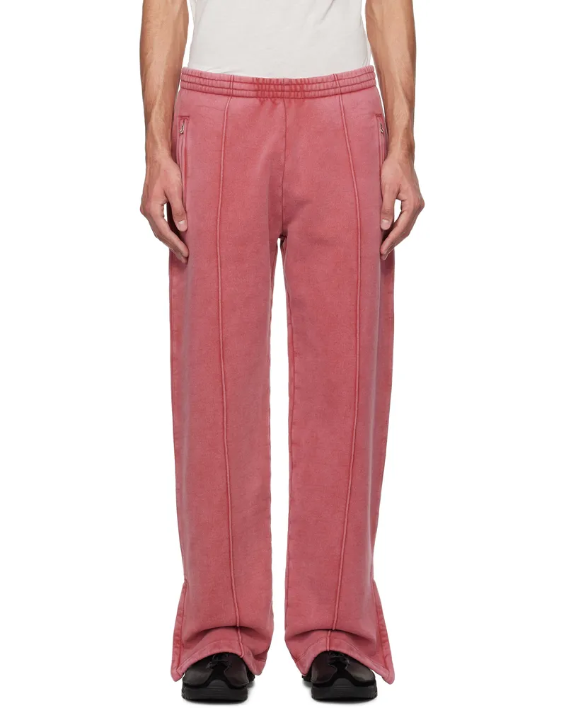 Our Legacy Pink Track Sweatpants Red