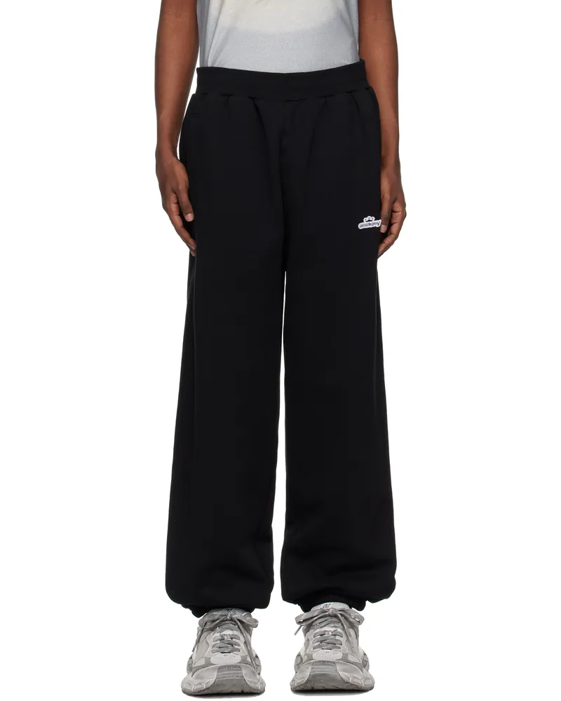 AWAKE NY Black Crown Logo Sweatpants Black