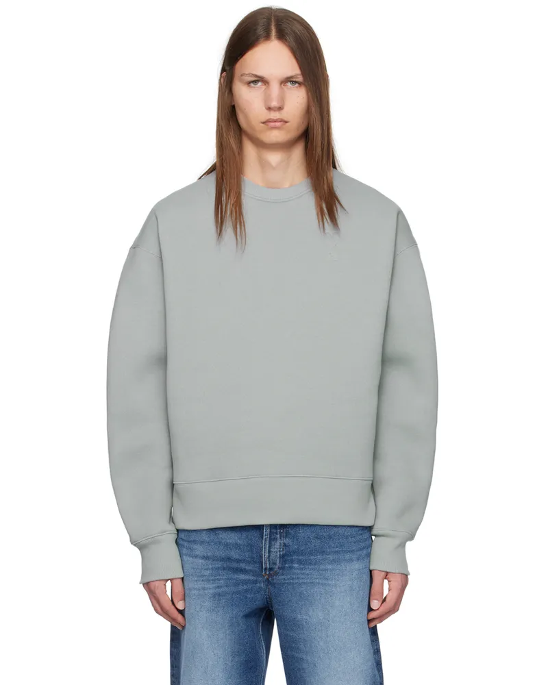 AMI Paris Blue Ami de Coeur Sweatshirt Clay