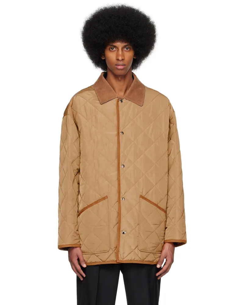 Filippa K Brown Quilted Jacket Hazel