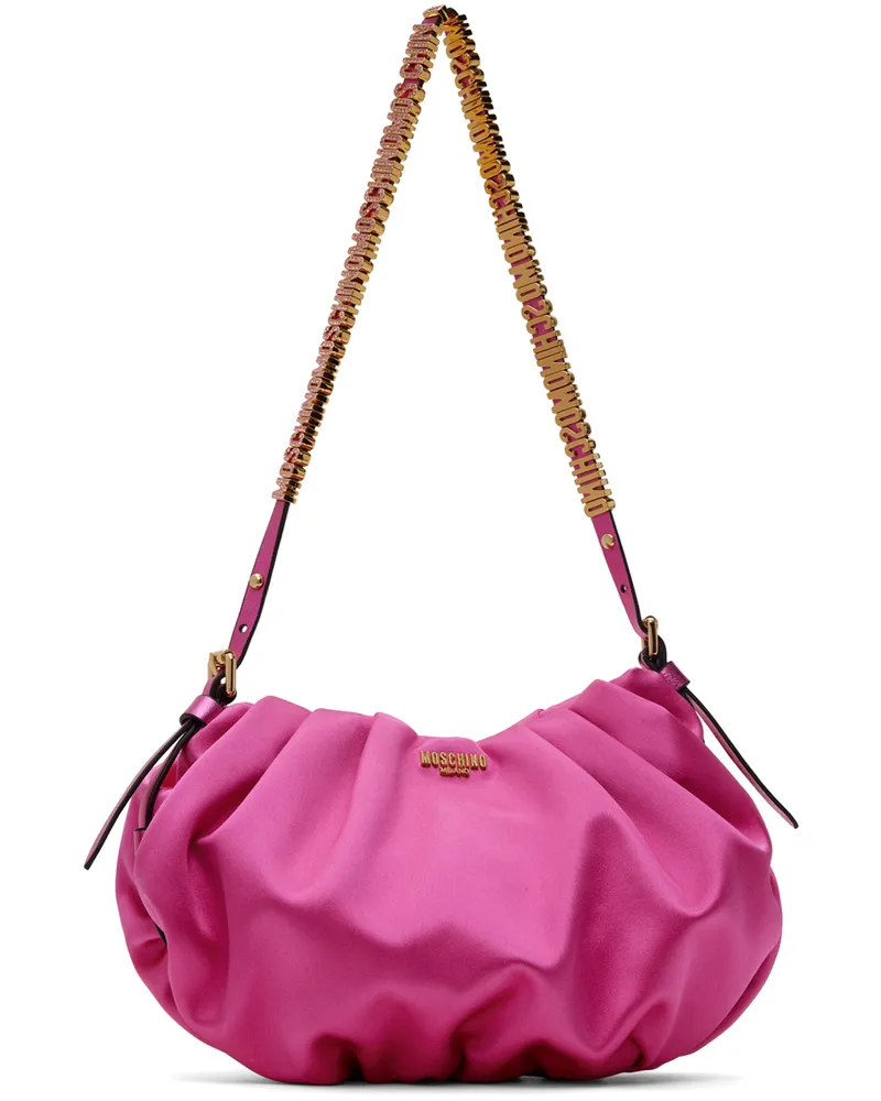 Moschino Pink Mini Lettering Bag A1199