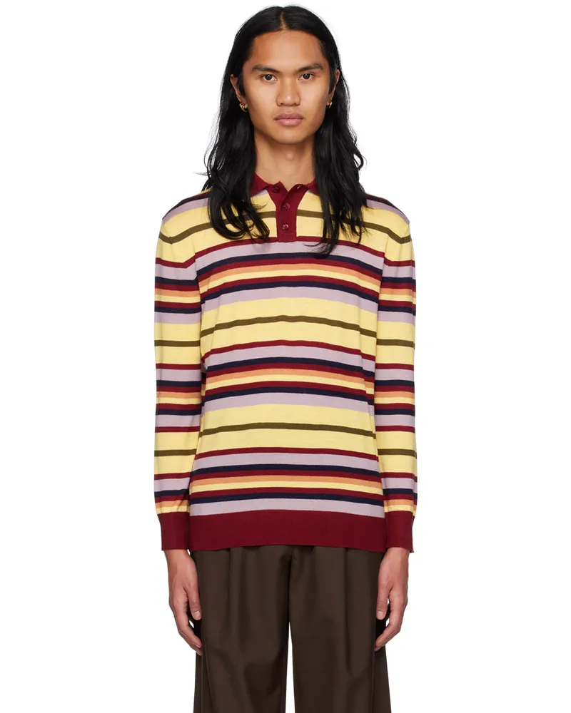 Lukhanyo Mdingi Multicolor Striped Polo Multi