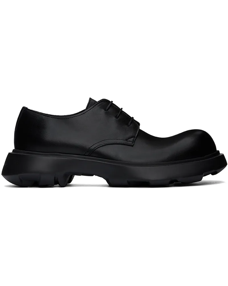 Acne Studios Black Leather Lace-Up Derbys 900