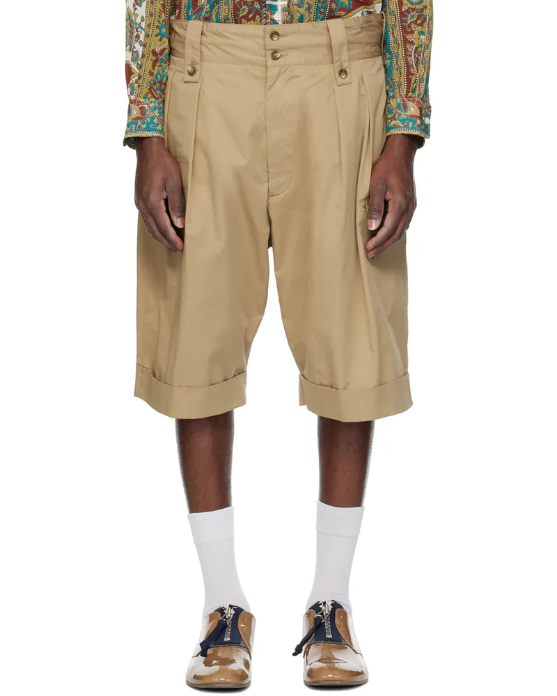 Engineered Garments Tan Gurkha Shorts Sd053